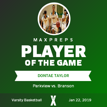 #5 Dontae Taylor Player of the Game badge
