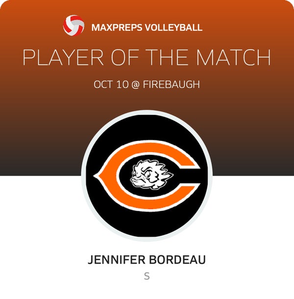 #12 Jennifer Bourdeau Player of the Game badge