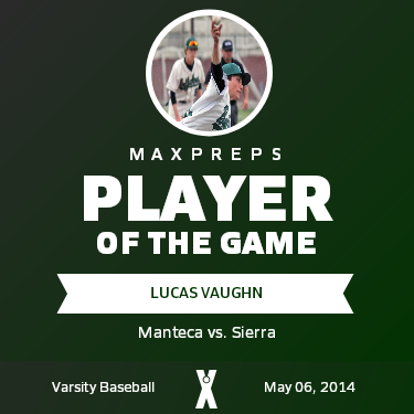 #8 Lucas Vaughn Player of the Game badge
