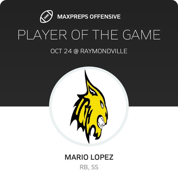 #24 Mario Lopez Player of the Game badge