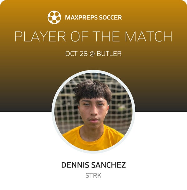#7 Dennis Sanchez Player of the Game badge