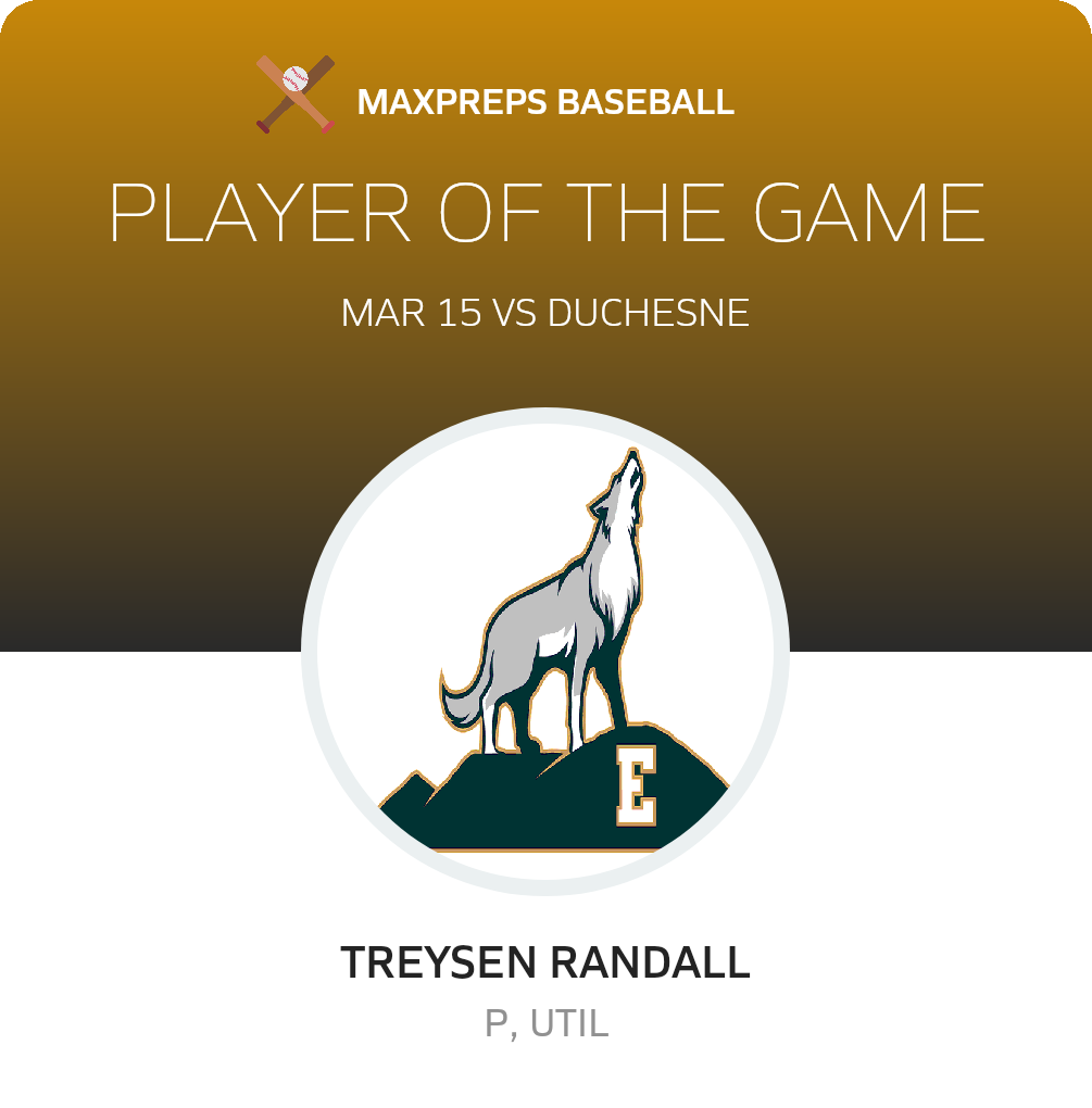 #6 Treysen Randall Player of the Game badge