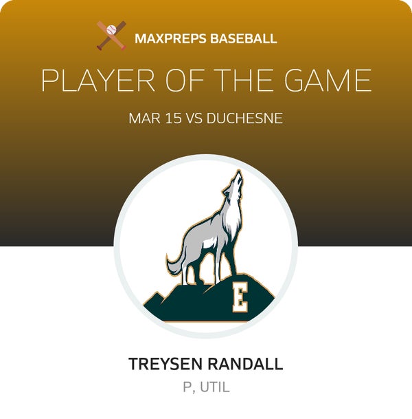 #6 Treysen Randall Player of the Game badge
