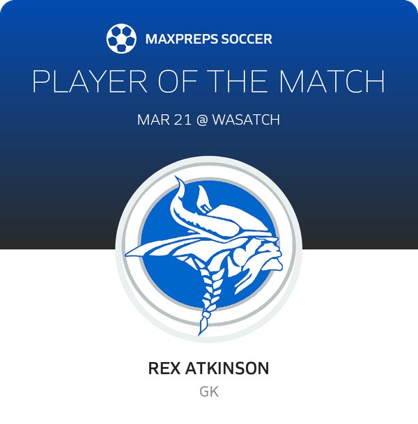 #00 Rex Atkinson Player of the Game badge