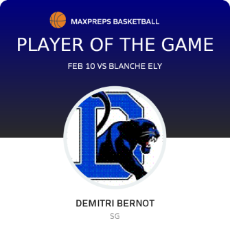 #4 Demitri Bernot Player of the Game badge