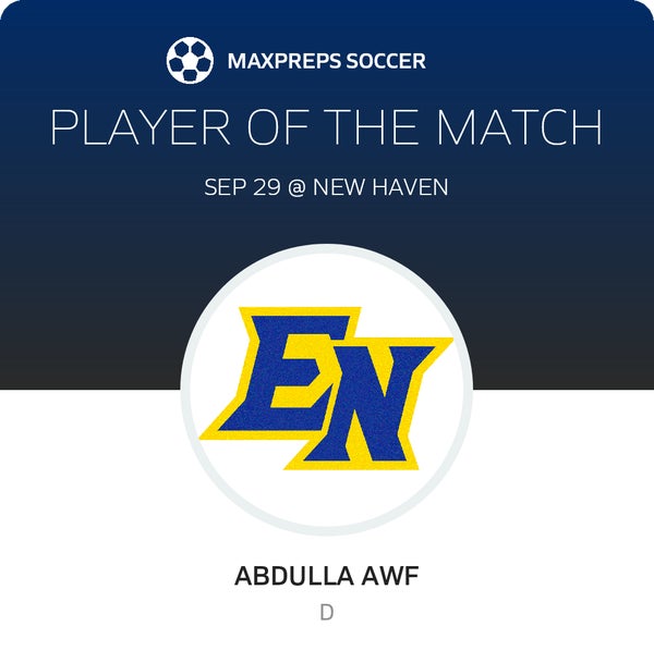 #14 Abdulla Awf Player of the Game badge