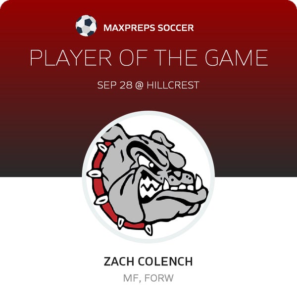 #16 Zach Colench Player of the Game badge