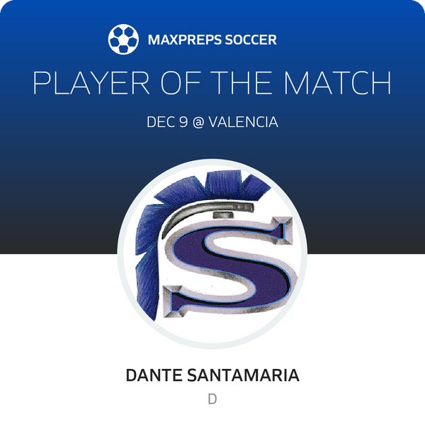 #17 Dante Santamaria Player of the Game badge