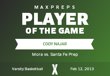 #30 Cody Najar Player of the Game badge