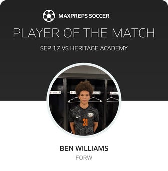 Ben Williams, Martinsburg Man of the Match