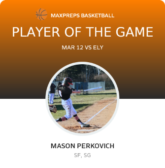#45 Mason Perkovich Player of the Game badge