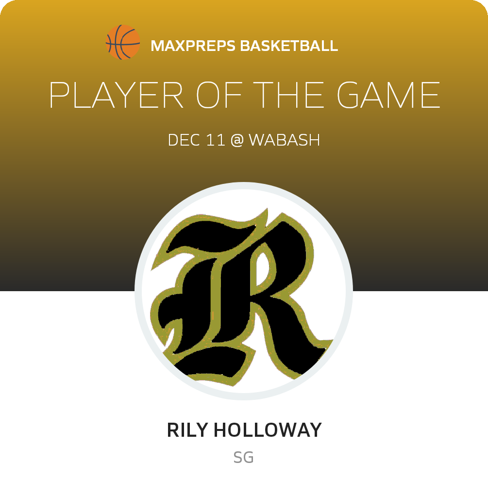 #2 Rily Holloway Player of the Game badge