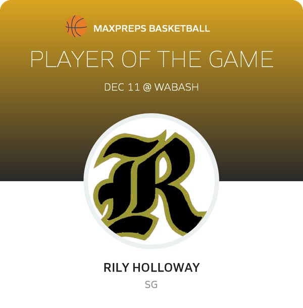 #2 Rily Holloway Player of the Game badge