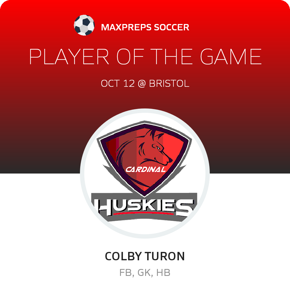 #13 Colby Turon Player of the Game badge