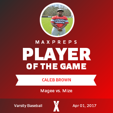 #21 Caleb Brown Player of the Game badge