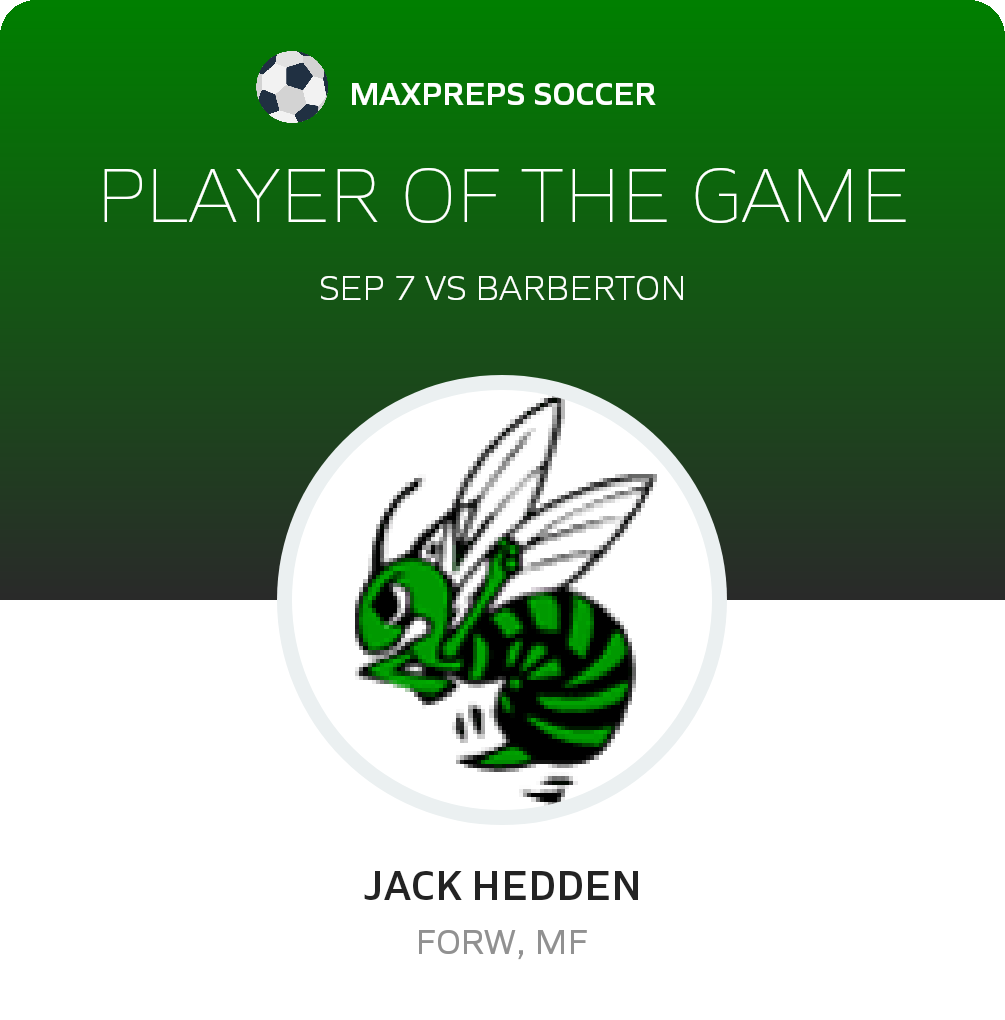 #21 Jack Hedden Player of the Game badge