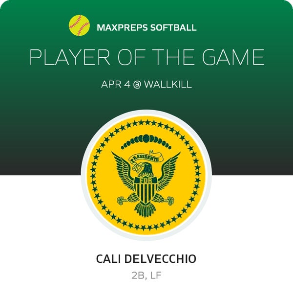 #3 Cali Delvecchio Player of the Game badge