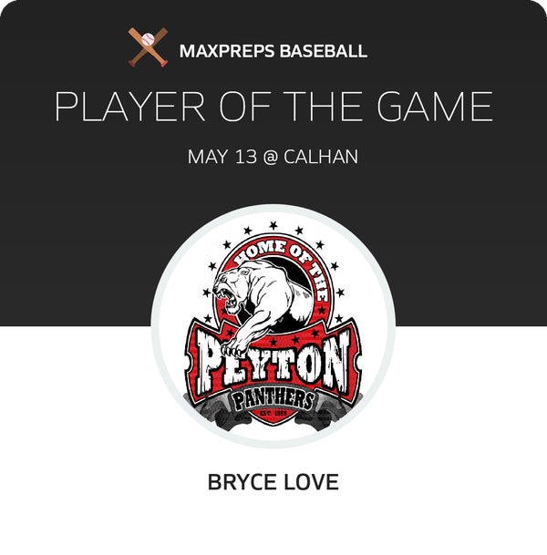 #11 Bryce Love Player of the Game badge