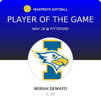 #1 Norah DeMayo Player of the Game badge