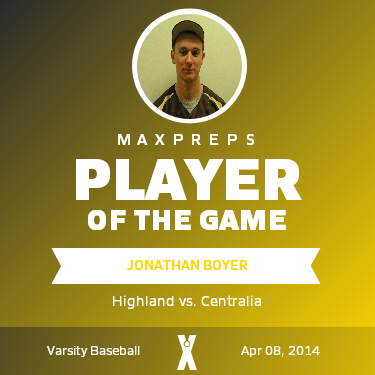 #14 Jonathan Boyer Player of the Game badge