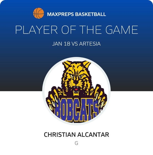 #22 Christian Alcantar Player of the Game badge