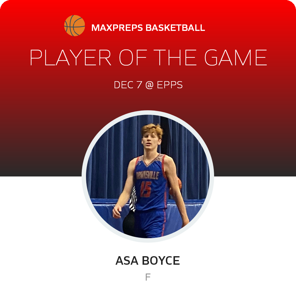 #15 Asa Boyce Player of the Game badge