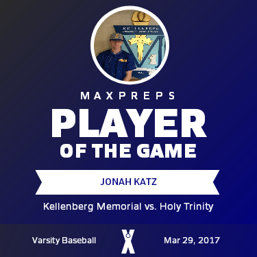 #9 Jonah Katz Player of the Game badge
