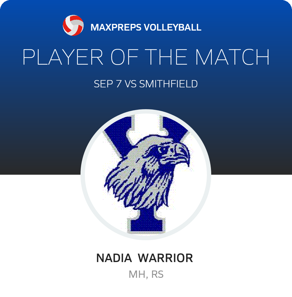#11 Nadia Warrior Player of the Game badge
