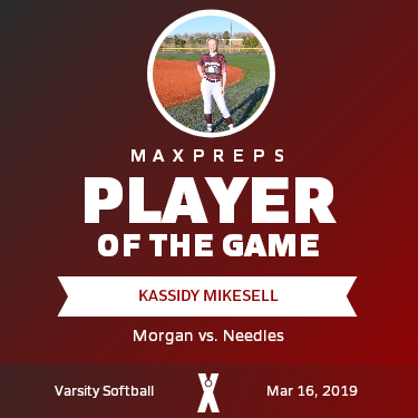 #5 Kassidy Mikesell Player of the Game badge