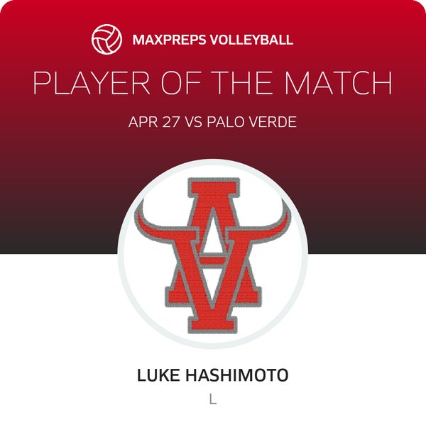 #1 Luke Hashimoto Player of the Game badge