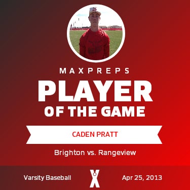 #7 Caden Pratt Player of the Game badge
