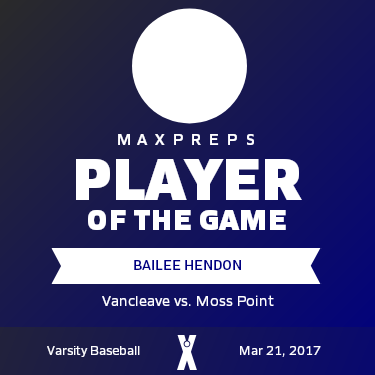 #3 Bailee Hendon Player of the Game badge