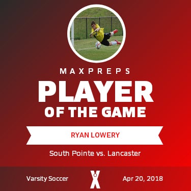 #00 Ryan Lowery Player of the Game badge