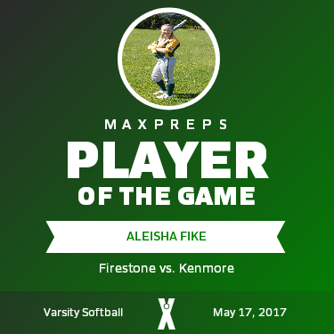 #4 Aleisha Fike Player of the Game badge