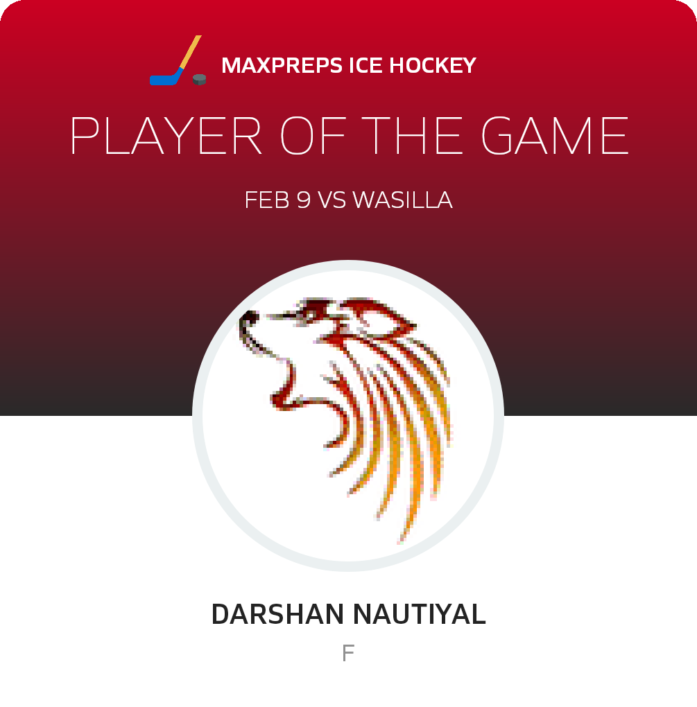#8 Darshan Nautiyal Player of the Game badge