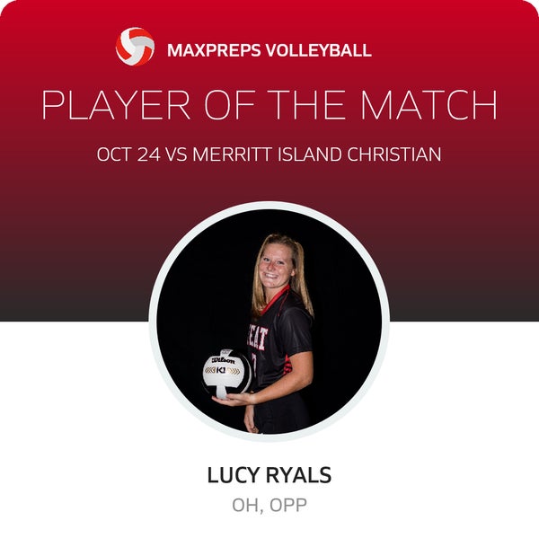 #7 Lucy Ryals Player of the Game badge