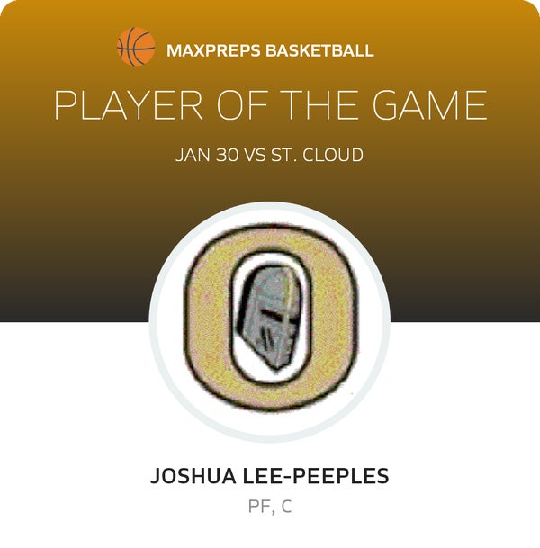 #30 Joshua Lee-peeples Player of the Game badge