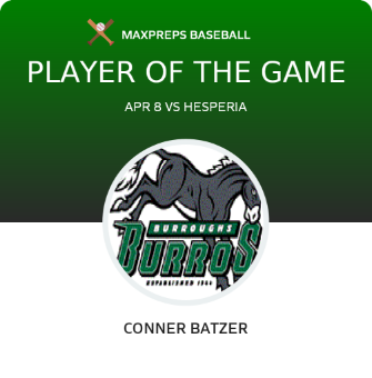 Conner Batzer Player of the Game badge