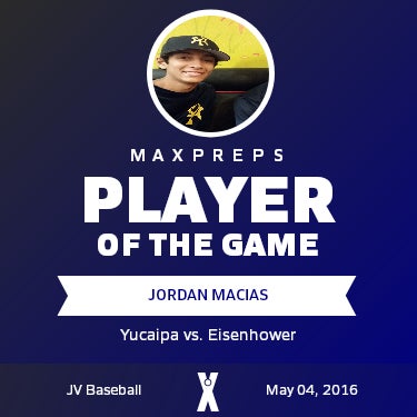 #21 Jordan Macias Player of the Game badge