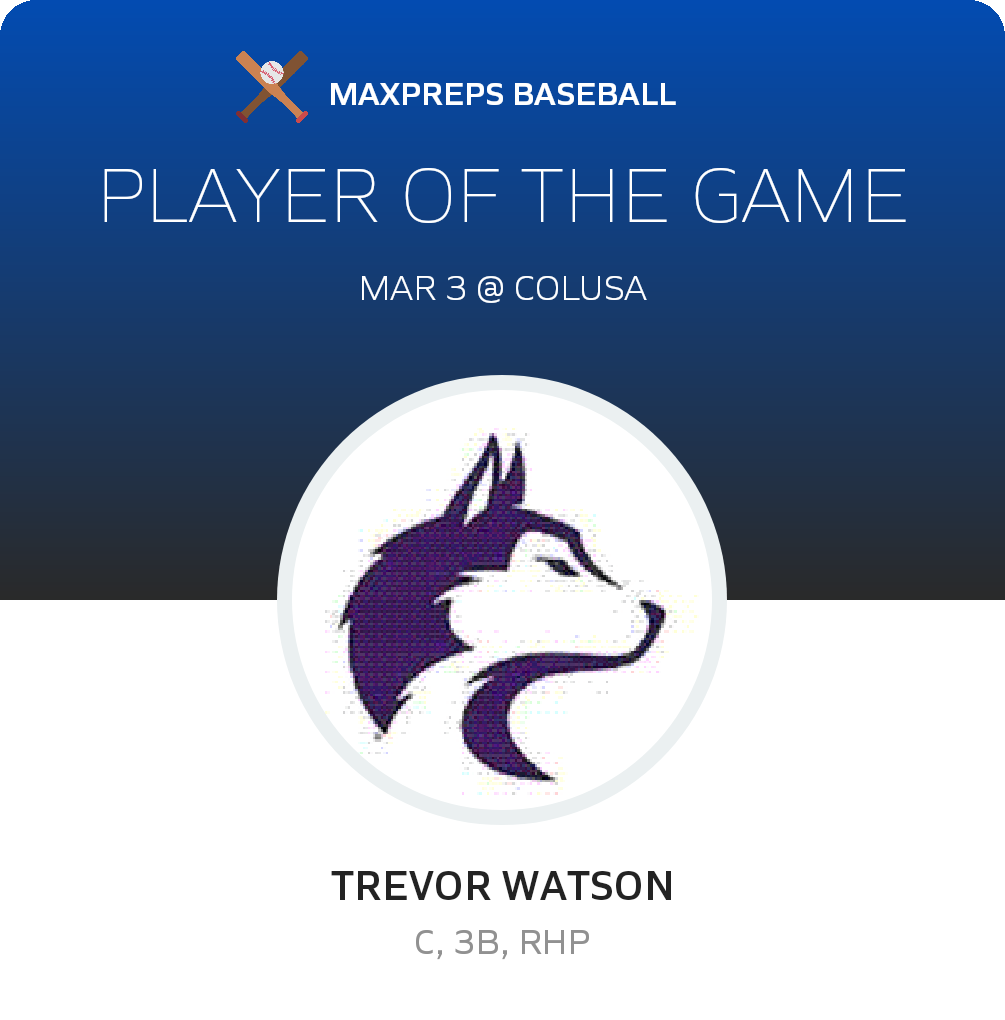 #6 Trevor Watson Player of the Game badge