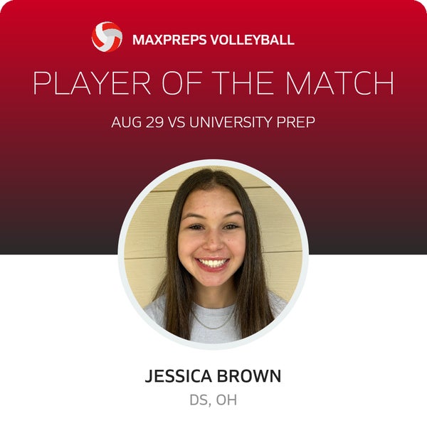 #4 Jessica Brown Player of the Game badge