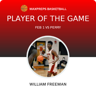 #13 William Freeman Player of the Game badge