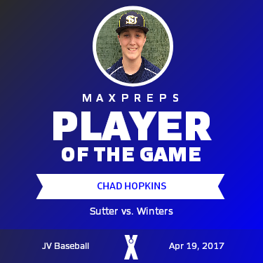#21 Chad Hopkins Player of the Game badge