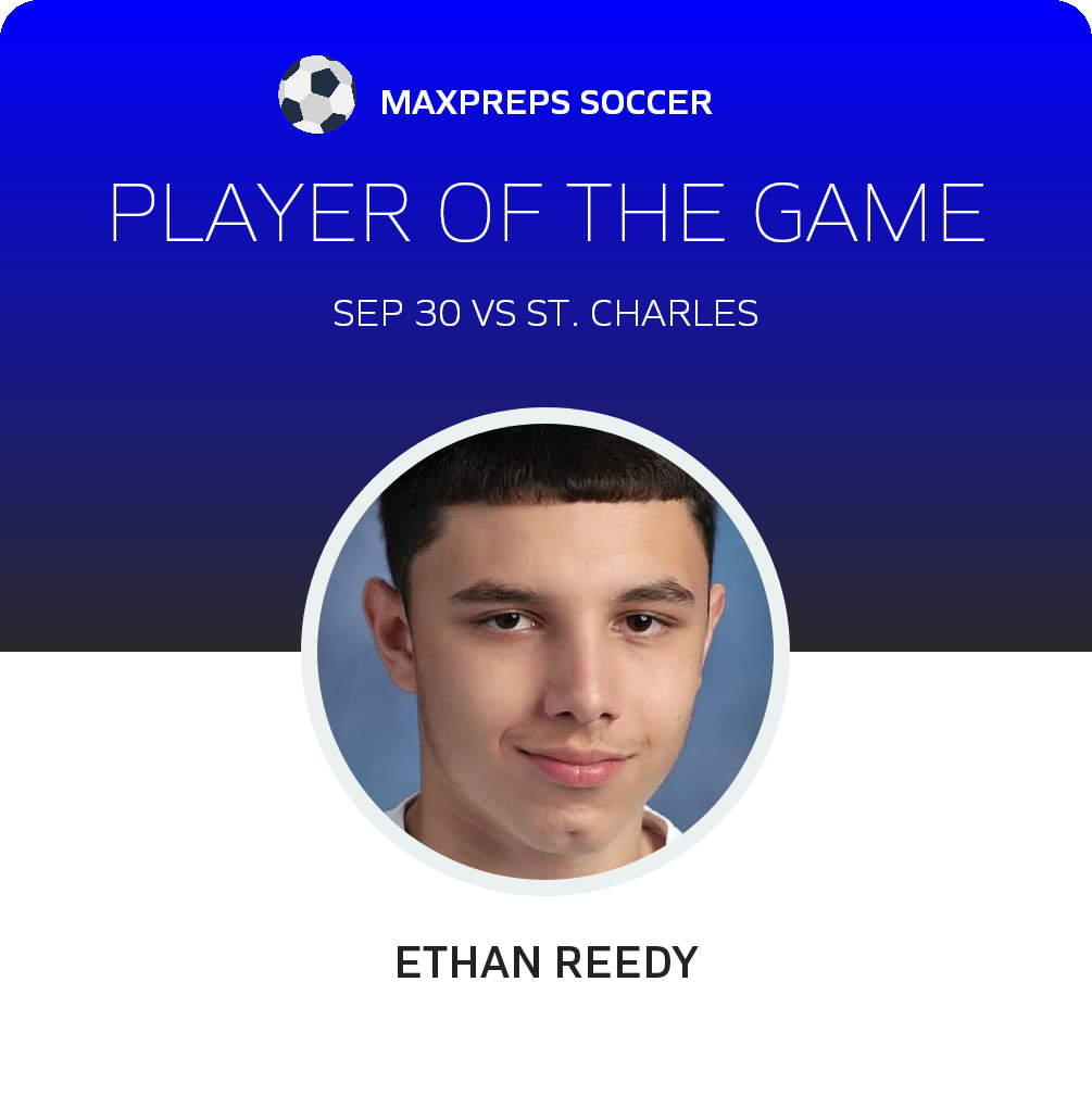 #7 Ethan Reedy Player of the Game badge