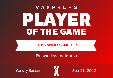 #9 Fernando Sanchez Player of the Game badge