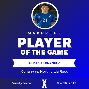 #21 Ulises Fernandez Player of the Game badge