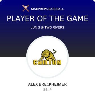 #11 Alex Breckheimer Player of the Game badge