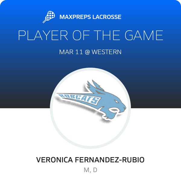 #27 V. Fernandez-Rubio Player of the Game badge