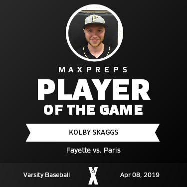 #15 Kolby Skaggs Player of the Game badge