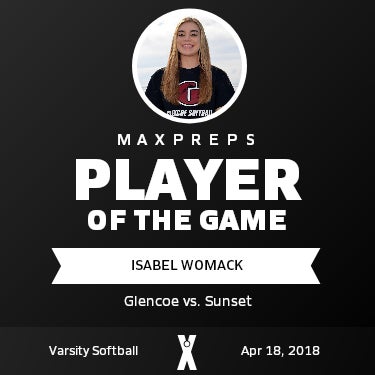 #14 Isabel Womack Player of the Game badge